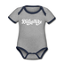 Delaware Baby Bodysuit - Organic Hand Lettered Delaware Baby Bodysuit - heather gray/navy