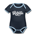 Florida Baby Bodysuit - Organic Hand Lettered Florida Baby Bodysuit - navy/sky