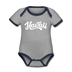 Hawaii Baby Bodysuit - Organic Hand Lettered Hawaii Baby Bodysuit - heather gray/navy