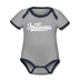 Indiana Baby Bodysuit - Organic Hand Lettered Indiana Baby Bodysuit - heather gray/navy