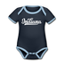 Indiana Baby Bodysuit - Organic Hand Lettered Indiana Baby Bodysuit - navy/sky