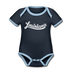 Louisiana Baby Bodysuit - Organic Hand Lettered Louisiana Baby Bodysuit - navy/sky
