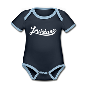 Louisiana Baby Bodysuit - Organic Hand Lettered Louisiana Baby Bodysuit