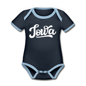 Iowa Baby Bodysuit - Organic Hand Lettered Iowa Baby Bodysuit