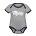 Maine Baby Bodysuit - Organic Hand Lettered Maine Baby Bodysuit - heather gray/navy