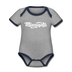 Minnesota Baby Bodysuit - Organic Hand Lettered Minnesota Baby Bodysuit - heather gray/navy