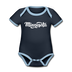 Minnesota Baby Bodysuit - Organic Hand Lettered Minnesota Baby Bodysuit - navy/sky
