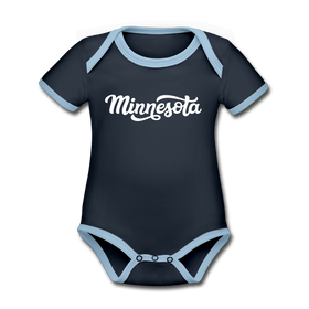 Minnesota Baby Bodysuit - Organic Hand Lettered Minnesota Baby Bodysuit