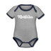 Montana Baby Bodysuit - Organic Hand Lettered Montana Baby Bodysuit - heather gray/navy
