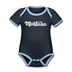 Montana Baby Bodysuit - Organic Hand Lettered Montana Baby Bodysuit - navy/sky