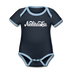 Nebraska Baby Bodysuit - Organic Hand Lettered Nebraska Baby Bodysuit - navy/sky