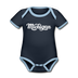 Michigan Baby Bodysuit - Organic Hand Lettered Michigan Baby Bodysuit - navy/sky