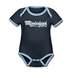 Mississippi Baby Bodysuit - Organic Hand Lettered Mississippi Baby Bodysuit - navy/sky