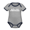 Nevada Baby Bodysuit - Organic Hand Lettered Nevada Baby Bodysuit - heather gray/navy