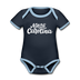 North Carolina Baby Bodysuit - Organic Hand Lettered North Carolina Baby Bodysuit - navy/sky