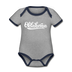 Oklahoma Baby Bodysuit - Organic Hand Lettered Oklahoma Baby Bodysuit - heather gray/navy