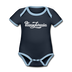 Pennsylvania Baby Bodysuit - Organic Hand Lettered Pennsylvania Baby Bodysuit - navy/sky