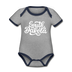 South Dakota Baby Bodysuit - Organic Hand Lettered South Dakota Baby Bodysuit - heather gray/navy