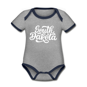 South Dakota Baby Bodysuit - Organic Hand Lettered South Dakota Baby Bodysuit