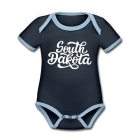 South Dakota Baby Bodysuit - Organic Hand Lettered South Dakota Baby Bodysuit