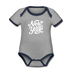 New York Baby Bodysuit - Organic Hand Lettered New York Baby Bodysuit - heather gray/navy