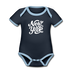 New York Baby Bodysuit - Organic Hand Lettered New York Baby Bodysuit - navy/sky