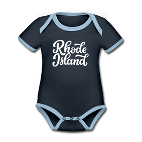 Rhode Island Baby Bodysuit - Organic Hand Lettered Rhode Island Baby Bodysuit