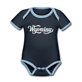 Wyoming Baby Bodysuit - Organic Hand Lettered Wyoming Baby Bodysuit