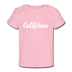 California Baby T-Shirt - Organic Hand Lettered California Infant T-Shirt - light pink
