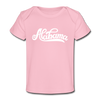 Alabama Baby T-Shirt - Organic Hand Lettered Alabama Infant T-Shirt - light pink