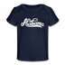 Alabama Baby T-Shirt - Organic Hand Lettered Alabama Infant T-Shirt - dark navy