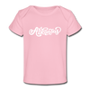 Arkansas Baby T-Shirt - Organic Hand Lettered Arkansas Infant T-Shirt - light pink