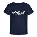 Arkansas Baby T-Shirt - Organic Hand Lettered Arkansas Infant T-Shirt - dark navy