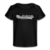 Massachusetts Baby T-Shirt - Organic Hand Lettered Massachusetts Infant T-Shirt - black