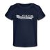 Massachusetts Baby T-Shirt - Organic Hand Lettered Massachusetts Infant T-Shirt - dark navy