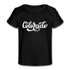 Colorado Baby T-Shirt - Organic Hand Lettered Colorado Infant T-Shirt - black