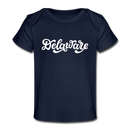 Delaware Baby T-Shirt - Organic Hand Lettered Delaware Infant T-Shirt - dark navy