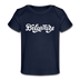 Delaware Baby T-Shirt - Organic Hand Lettered Delaware Infant T-Shirt - dark navy