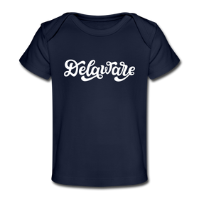 Delaware Baby T-Shirt - Organic Hand Lettered Delaware Infant T-Shirt