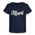 Illinois Baby T-Shirt - Organic Hand Lettered Illinois Infant T-Shirt - dark navy