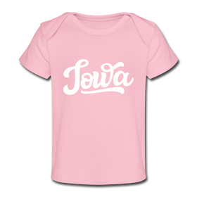 Iowa Baby T-Shirt - Organic Hand Lettered Iowa Infant T-Shirt