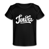 Iowa Baby T-Shirt - Organic Hand Lettered Iowa Infant T-Shirt - black