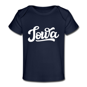 Iowa Baby T-Shirt - Organic Hand Lettered Iowa Infant T-Shirt