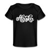 Alaska Baby T-Shirt - Organic Hand Lettered Alaska Infant T-Shirt - black