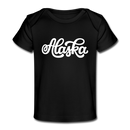Alaska Baby T-Shirt - Organic Hand Lettered Alaska Infant T-Shirt - black