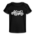 Alaska Baby T-Shirt - Organic Hand Lettered Alaska Infant T-Shirt - black