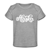 Alaska Baby T-Shirt - Organic Hand Lettered Alaska Infant T-Shirt - heather gray