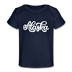 Alaska Baby T-Shirt - Organic Hand Lettered Alaska Infant T-Shirt - dark navy