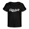 Connecticut Baby T-Shirt - Organic Hand Lettered Connecticut Infant T-Shirt - black