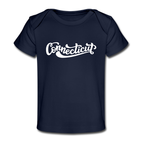 Connecticut Baby T-Shirt - Organic Hand Lettered Connecticut Infant T-Shirt